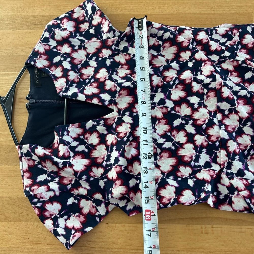 Banana Republic Floral Mini Dress - Navy and Pink - Picture 10 of 11